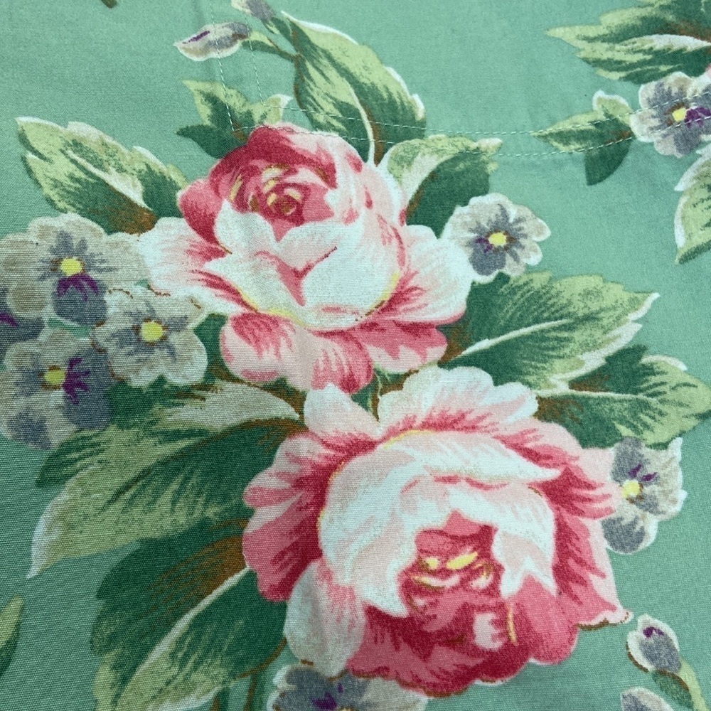 Lauren Ralph Lauren Mint Green Floral Cropped Pants - Picture 9 of 13
